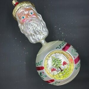 1993 Christopher Radko Victorian Santa Reflector 8" Ornament 93-198-02